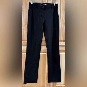 Betabrand Closet Staple Minimalist Capsule Wardrobe Black Trousers Medium Long